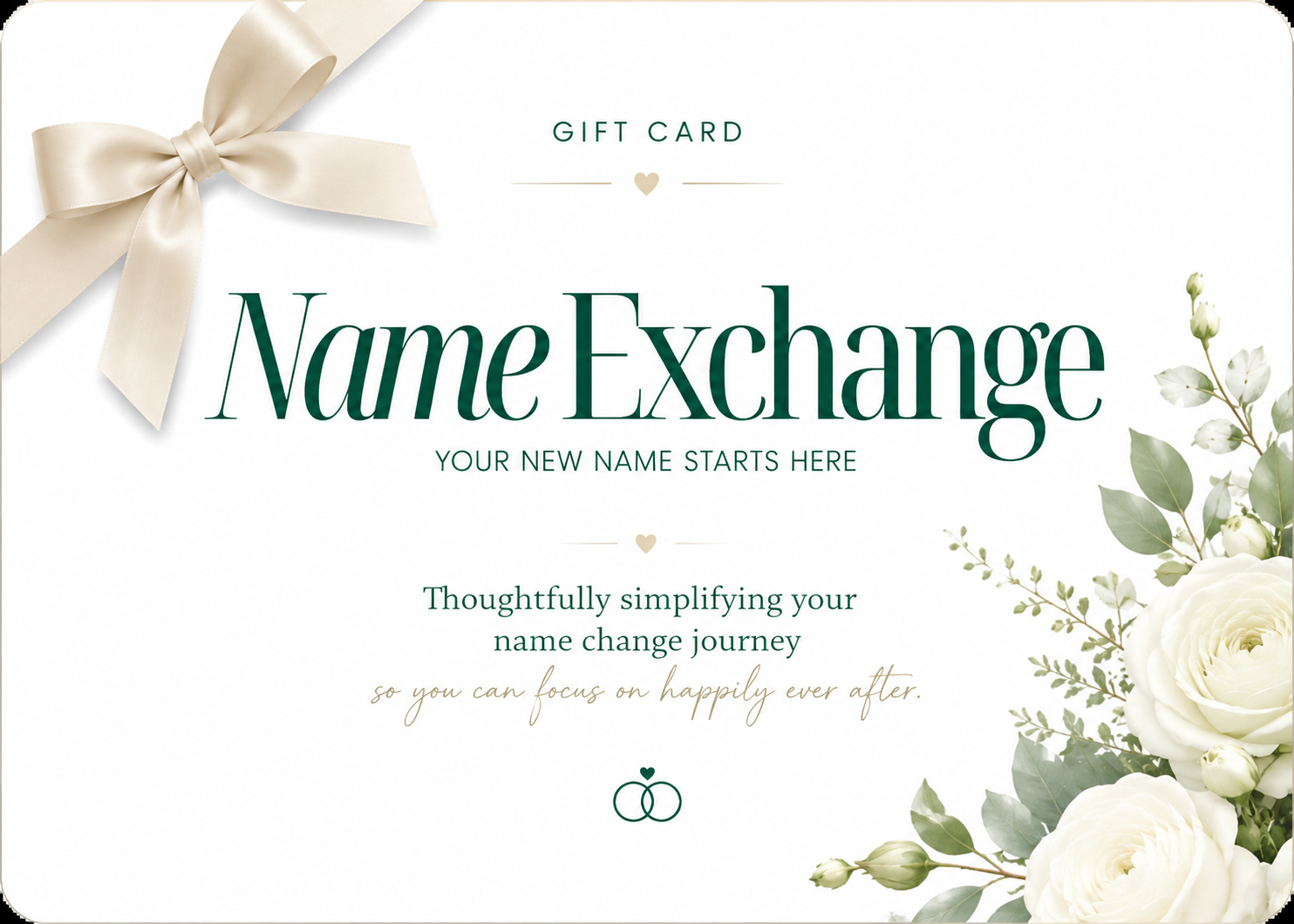 Name Exchange Gift Card – The Gift of a Great Name